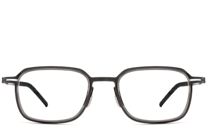 Rechthoekige grijze titanium bril #BS1913-0269