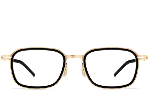 Lunettes rectangulaires en titane noir #BS1913-0270