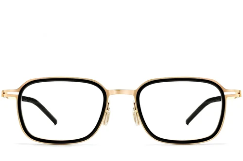 Gafas rectangulares de titanio negro #BS1913-0270