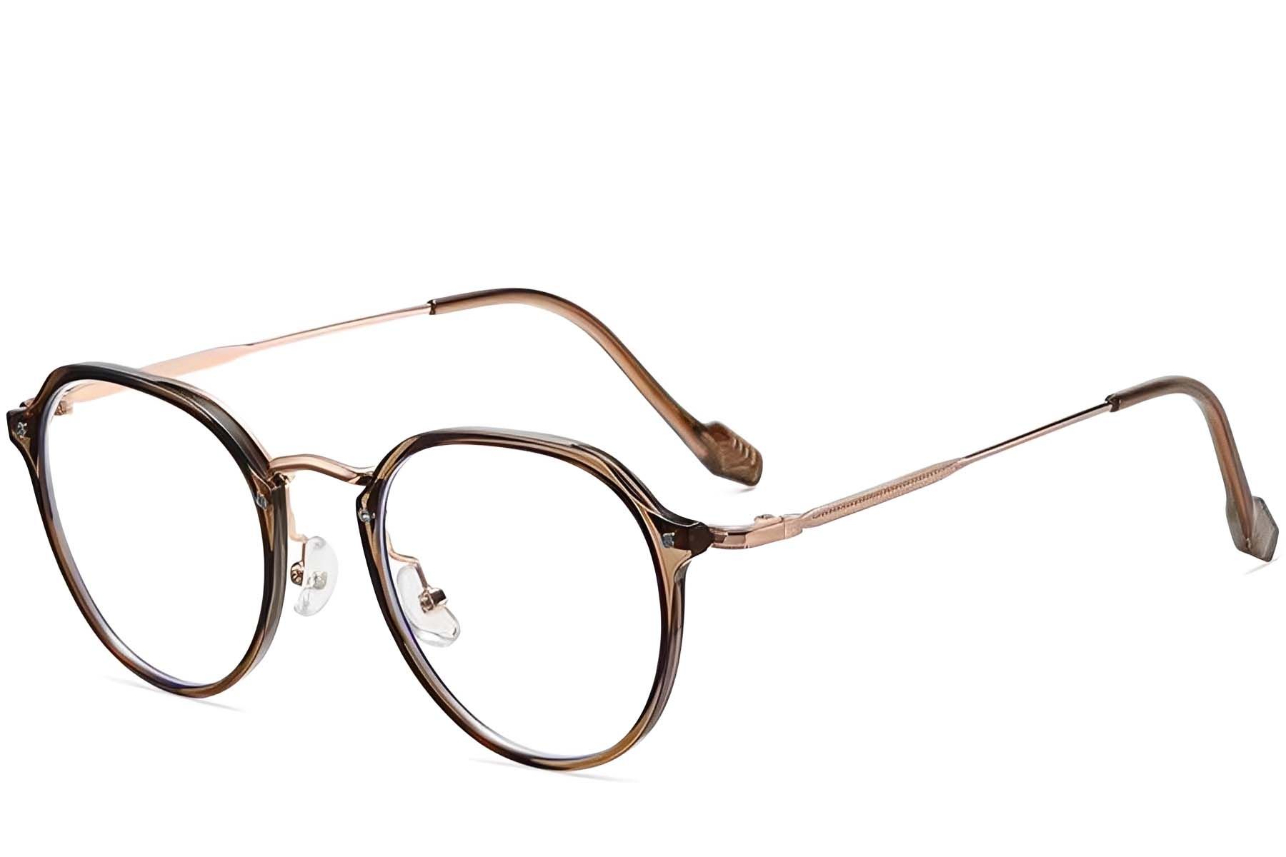 Oval Brown TR90 Glasses #BS1913-0271