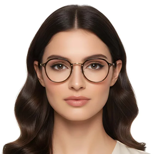 Lunettes ovales marron TR90 #BS1913-0271