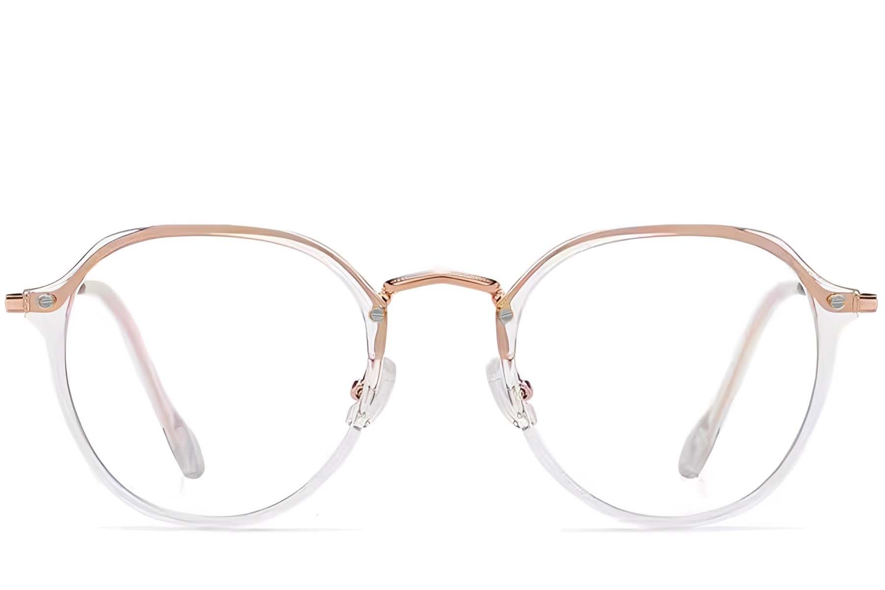 Gafas ovaladas TR90 rosas #BS1913-0272