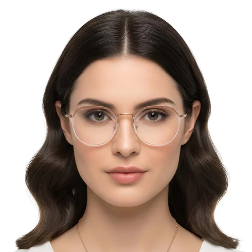 Lunettes ovales jaunes TR90 #BS1913-0273