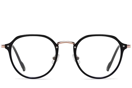 Lunettes ovales noires TR90 #BS1913-0274
