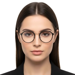 Gafas ovaladas negras TR90 #BS1913-0274