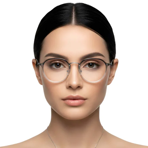 Lunettes ovales grises TR90 #BS1913-0275