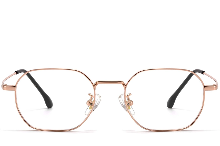 Geometric Pink Titanium Glasses #BS1913-0279
