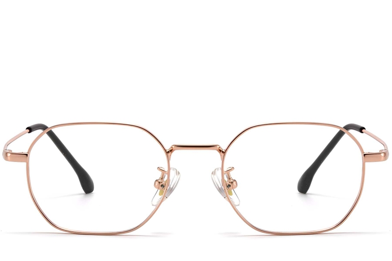 Geometric Pink Titanium Glasses #BS1913-0279