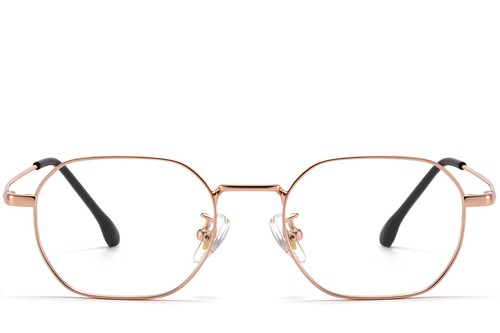 Geometric Pink Titanium Glasses #BS1913-0279