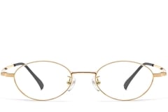 Oval Golden Titanium Glasses #BS1913-0280