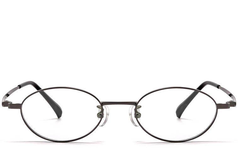 Oval Grey Titanium Glasses #BS1913-0283