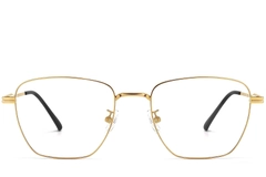 Rectangular Golden Titanium Glasses #BS1913-0284