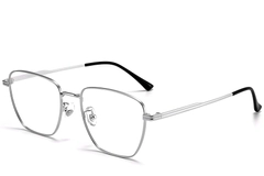 Rectangular Silver Titanium Glasses #BS1913-0286