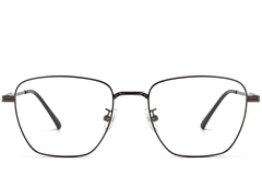 Rechthoekige grijze titanium bril #BS1913-0287
