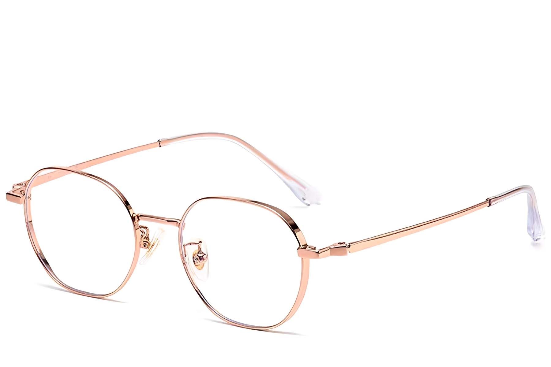 Geometric Pink Titanium Glasses #BS1913-0288