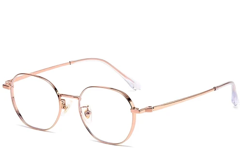 Geometric Pink Titanium Glasses #BS1913-0288