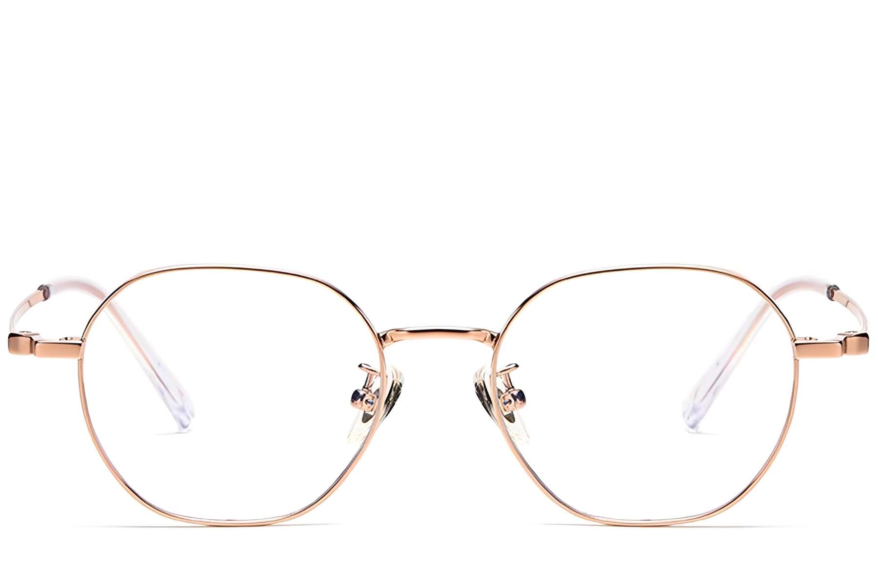 Geometric Pink Titanium Glasses #BS1913-0288