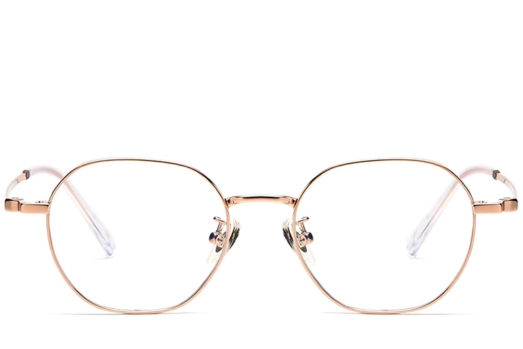 Geometric Pink Titanium Glasses #BS1913-0288