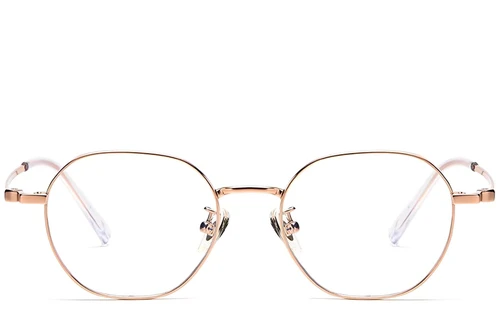 Geometric Pink Titanium Glasses #BS1913-0288