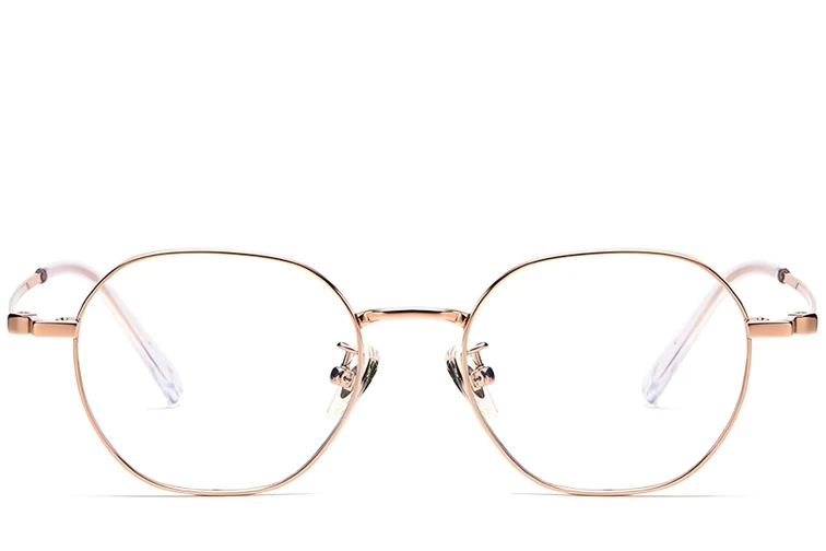 Geometric Pink Titanium Glasses #BS1913-0288