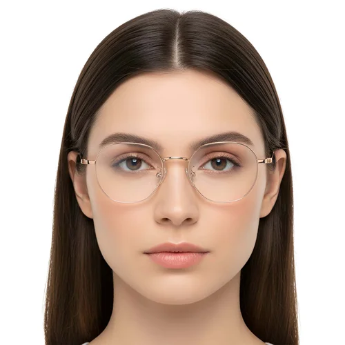 Lunettes géométriques roses en titane #BS1913-0288