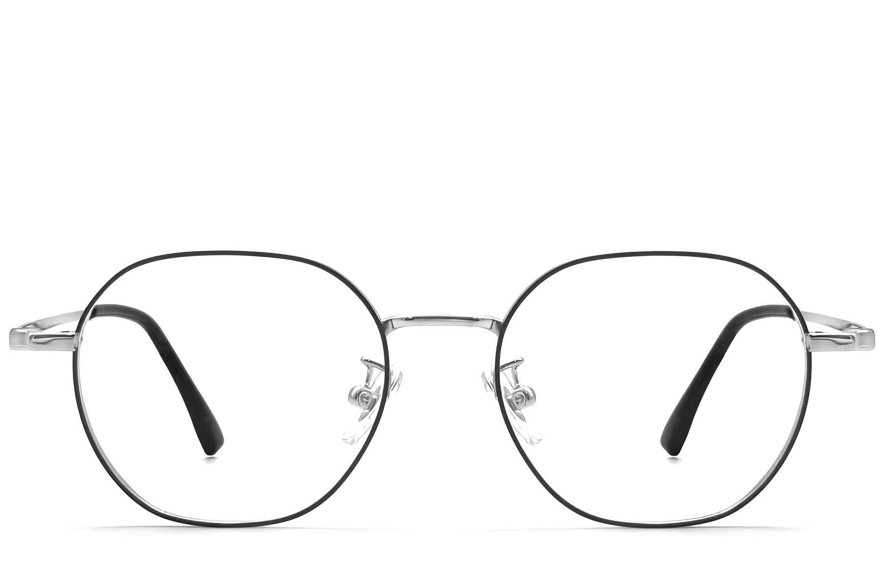 Geometric Black Titanium Glasses #BS1913-0289