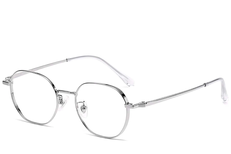 Geometric Silver Titanium Glasses #BS1913-0290