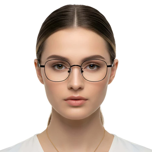 Oval Black Titanium Glasses #BS1913-0295