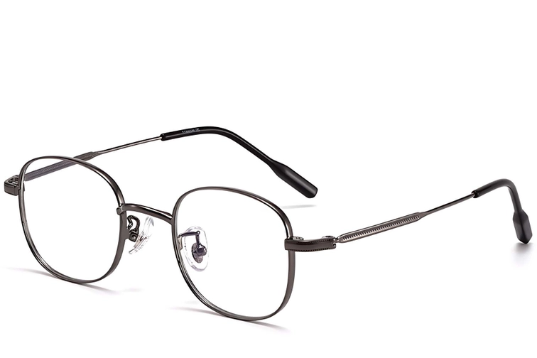 Oval Grey Titanium Glasses #BS1913-0298