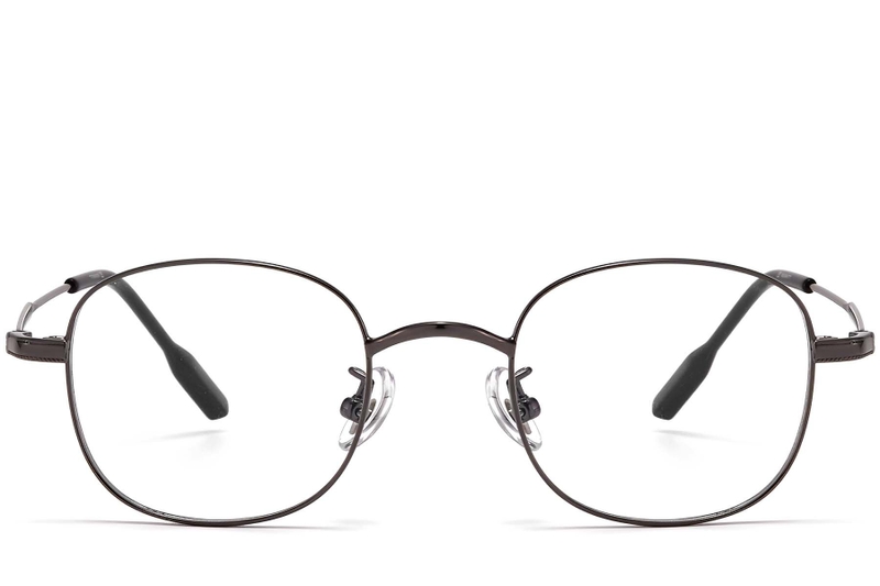 Ovale graue Titanbrille #BS1913-0298