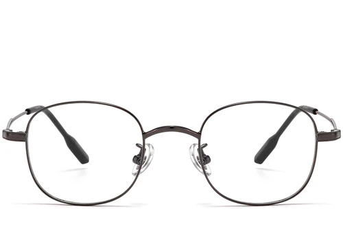 Oval Grey Titanium Glasses #BS1913-0298