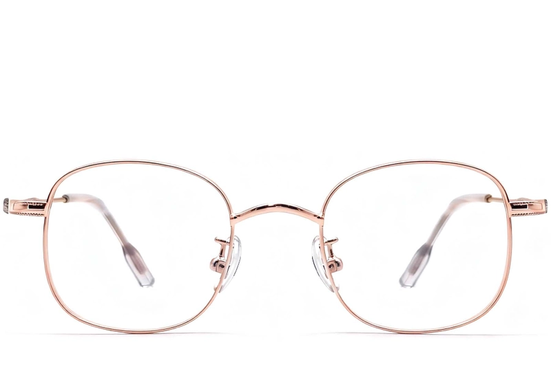 Oval Pink Titanium Glasses #BS1913-0299