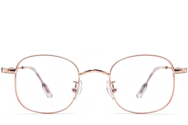Gafas ovaladas de titanio rosa #BS1913-0299