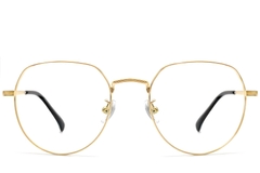 Oval Golden Titanium Glasses #BS1913-0300