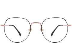 Oval Black Titanium Glasses #BS1913-0301