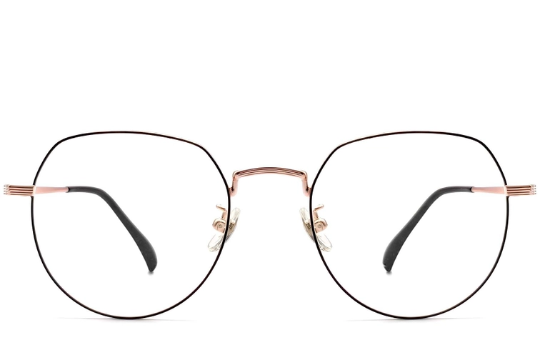 Oval Black Titanium Glasses #BS1913-0301