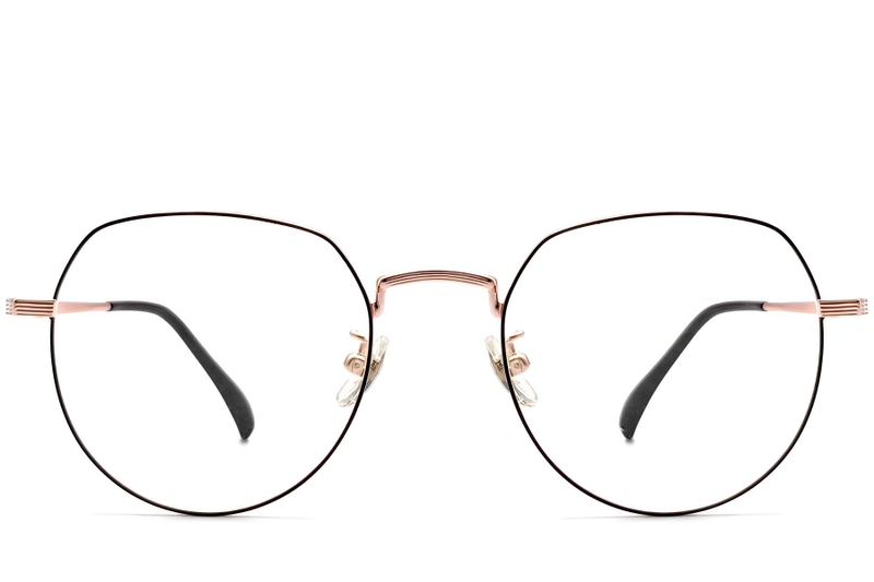 Oval Black Titanium Glasses #BS1913-0301