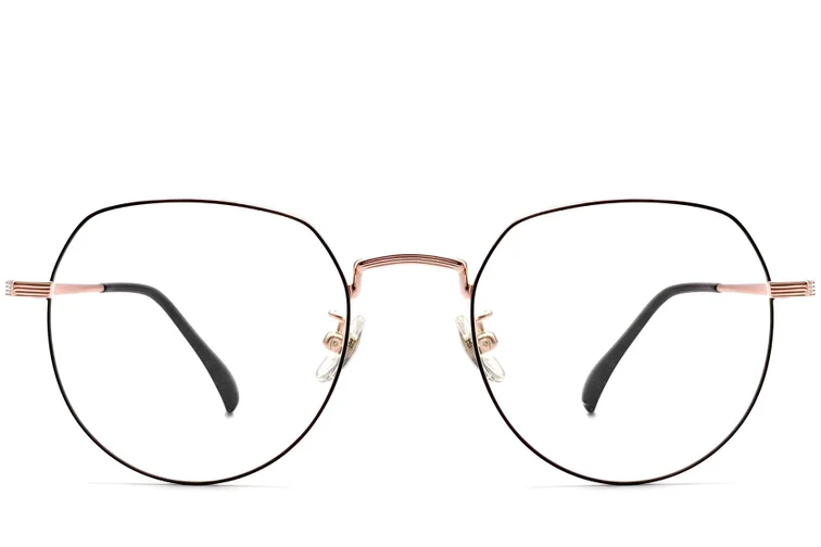 Oval Black Titanium Glasses #BS1913-0301