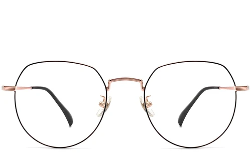 Oval Black Titanium Glasses #BS1913-0301