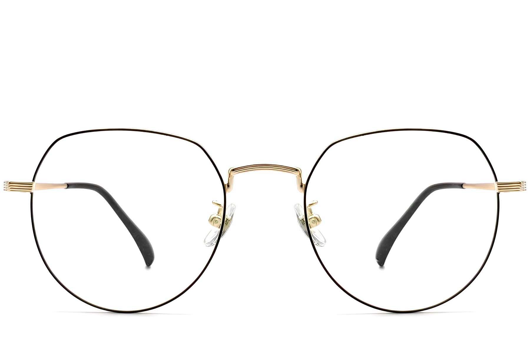 Oval Black Titanium Glasses #BS1913-0301