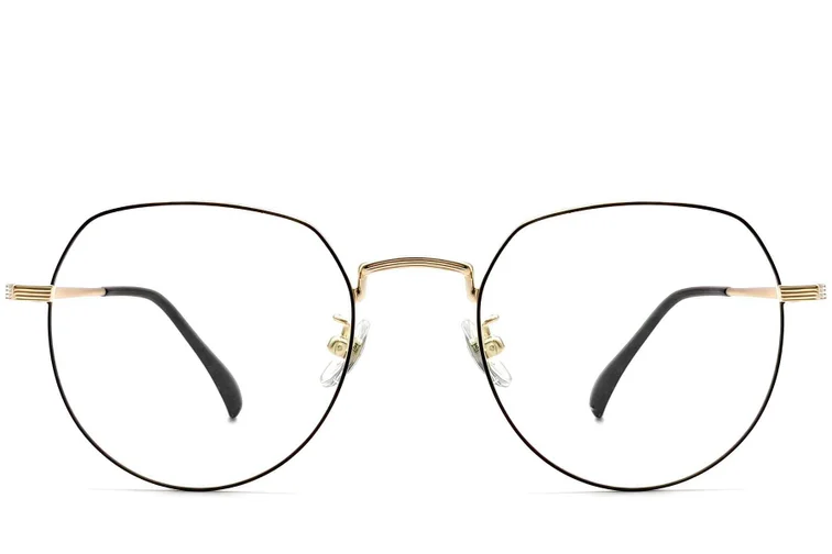 Oval Black Titanium Glasses #BS1913-0301