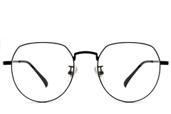 Oval Black Titanium Glasses #BS1913-0302
