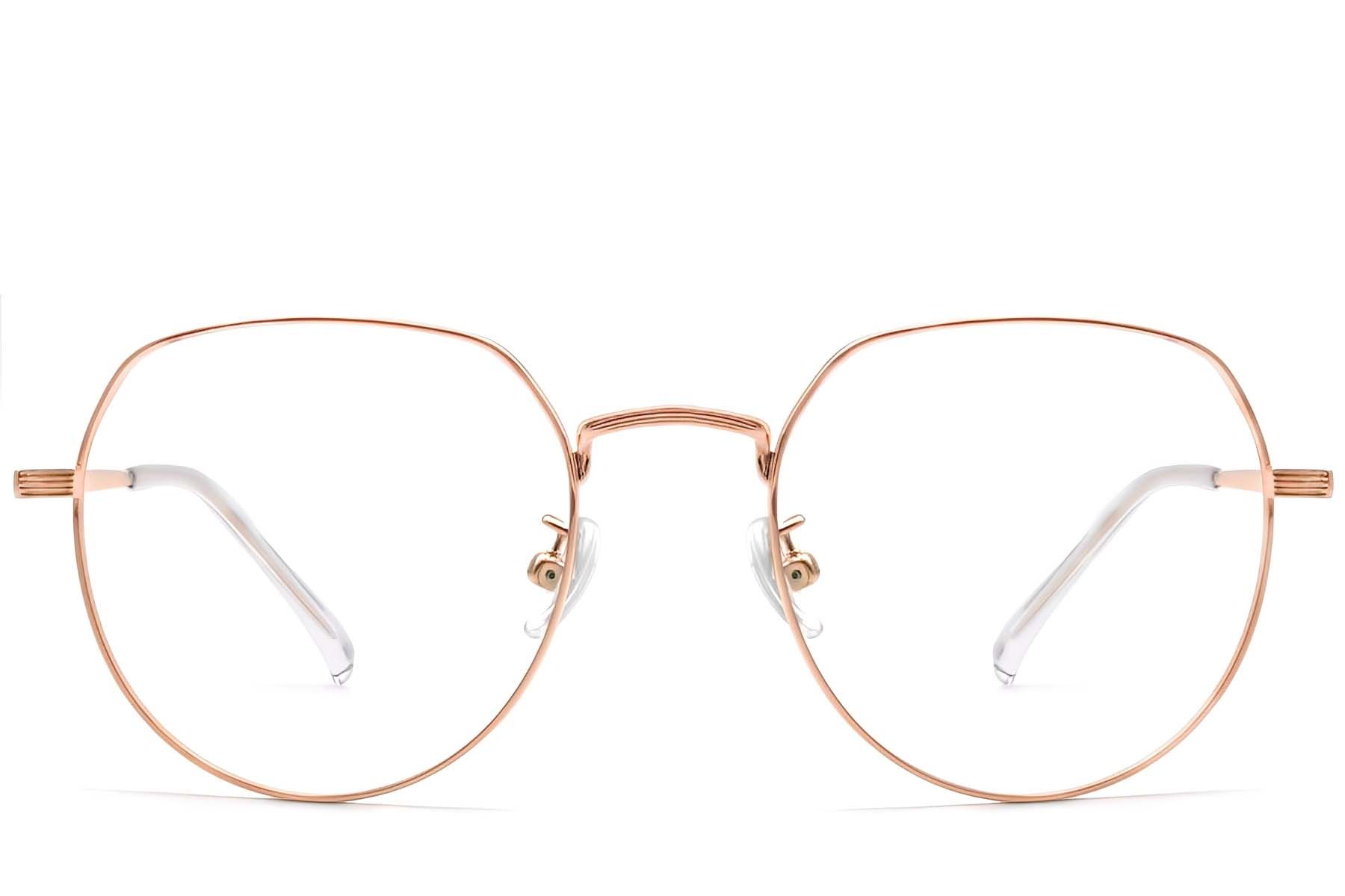 Oval Pink Titanium Glasses #BS1913-0305