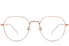 Oval Pink Titanium Glasses #BS1913-0305