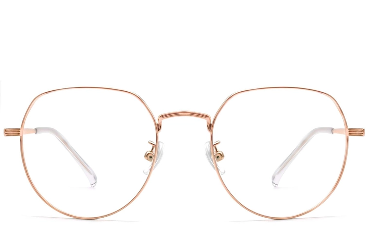 Geometric Pink Titanium Glasses #BS1913-0305