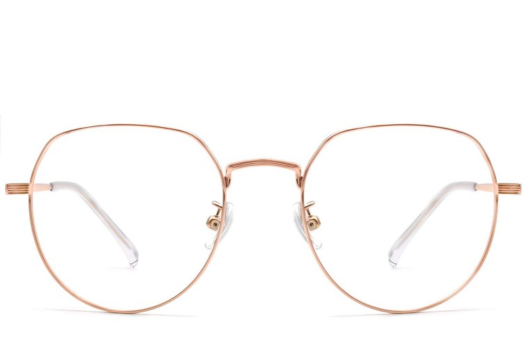 Gafas ovaladas de titanio rosa #BS1913-0305