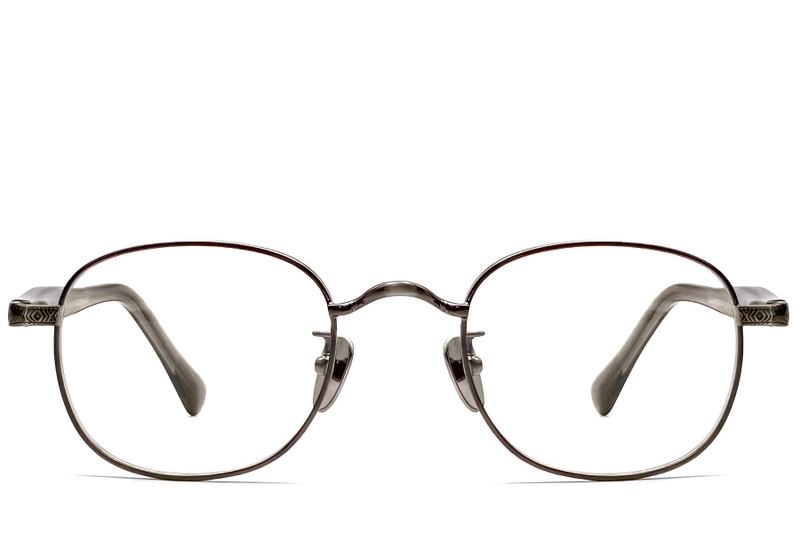 Oval Grey Titanium Glasses #BS1913-0309