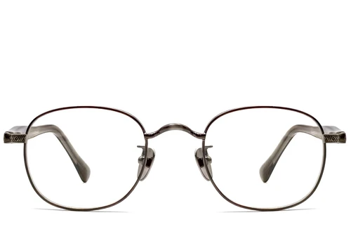 Oval Grey Titanium Glasses #BS1913-0309
