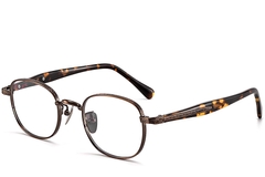 Oval Copper Titanium Glasses #BS1913-0310