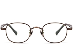 Oval Copper Titanium Glasses #BS1913-0310